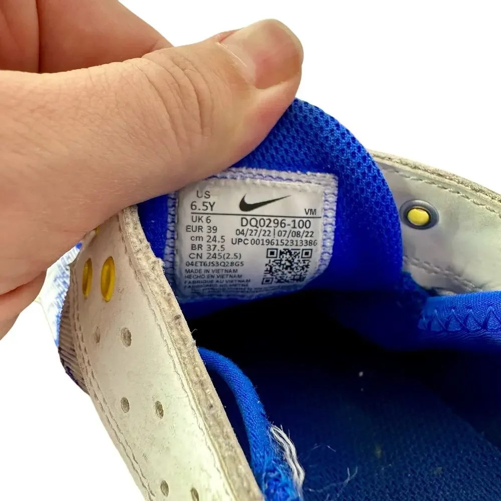 Nike Boy's 6.5 Y Kid's Child's White Blue Yellow Air Max TW Shoes Sneakers